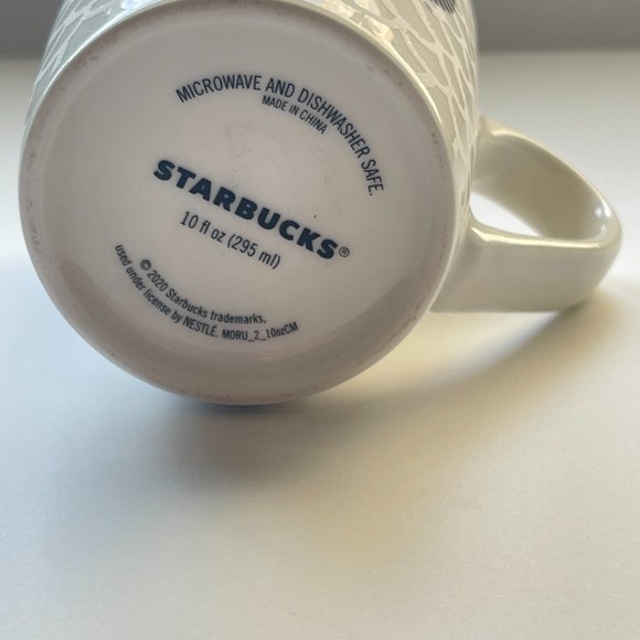 STARBUCKS COFFEE CO TEA MUG CUP 2020 BLACK AND WHITE MERMAID SCALES 10 OZ. - Picture 4 of 4